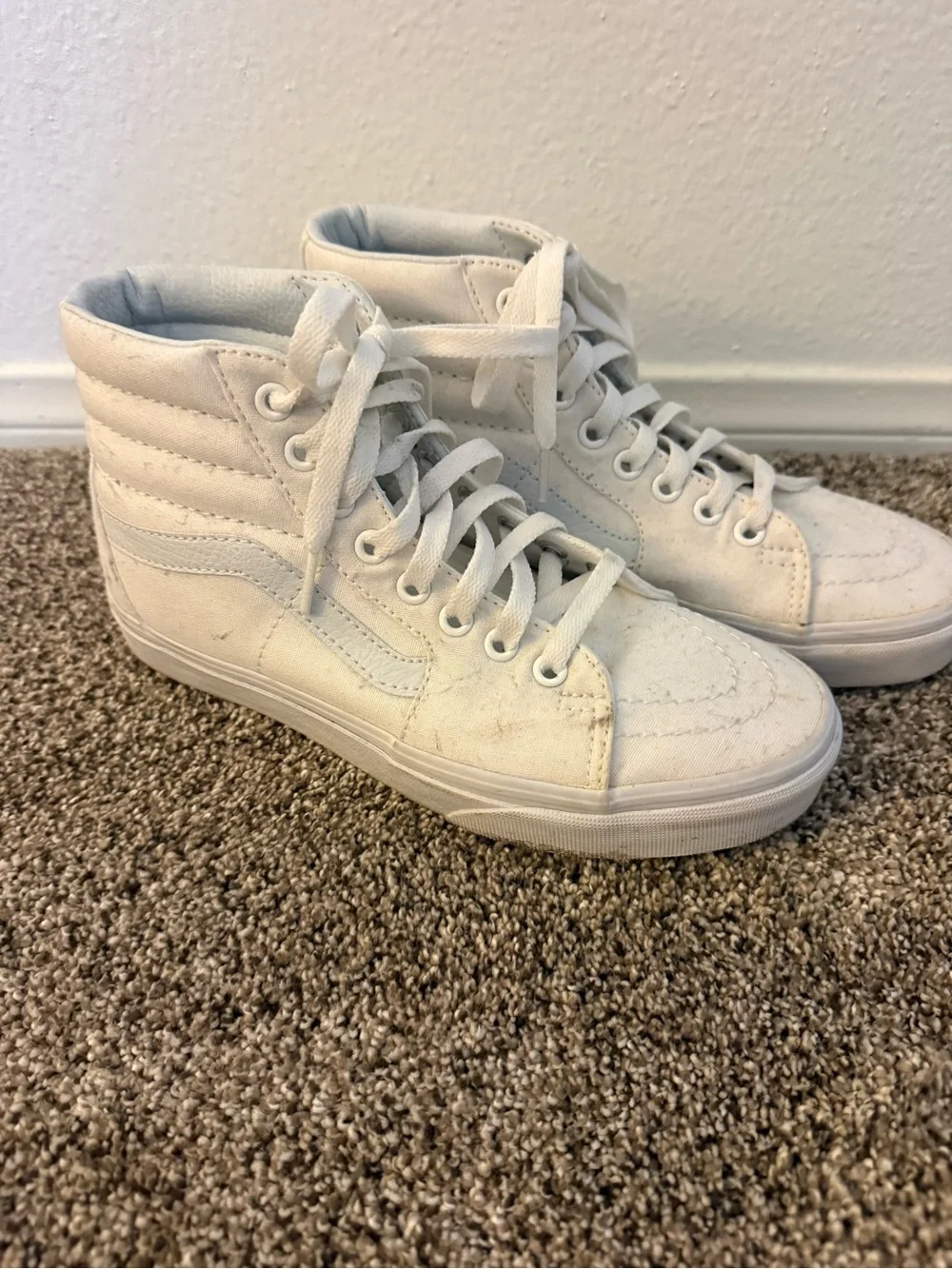 White High-Top Sneakers